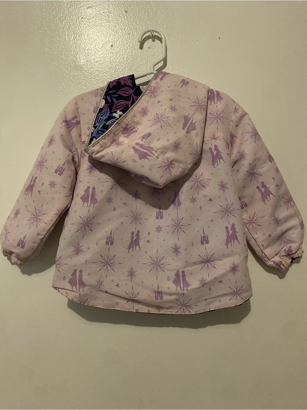 Disney Purple  Jacket with Floral Sleeves
